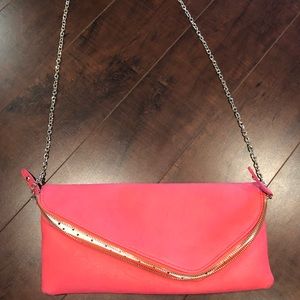 NWT Nordstrom Rack - Coral Shoulder or Clutch Bag